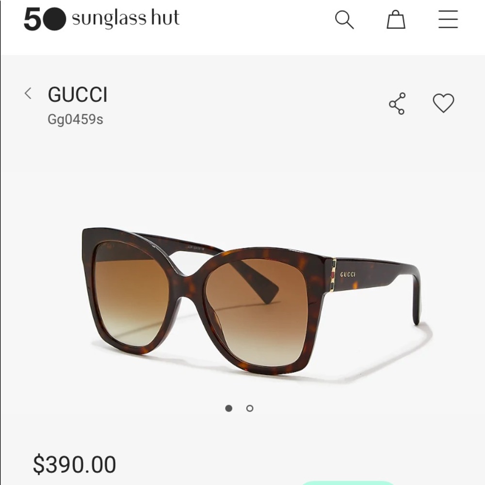 Gucci Sunglasses Gg0459s pre-owned like new